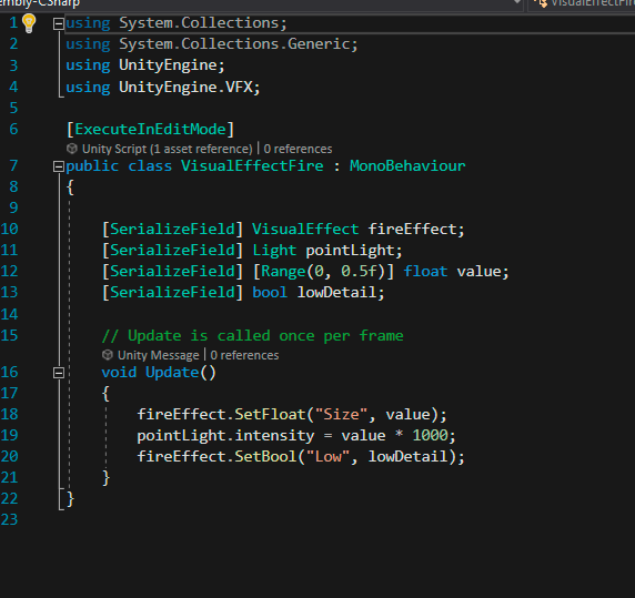 C# Script for Parameter Sync